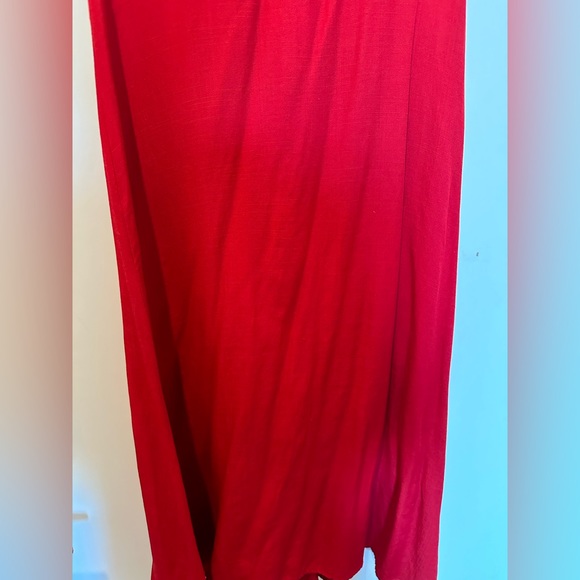 Red Midi Dress - Button Down - Small - Picture 5 of 9